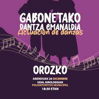 Gabonetako dantza emanaldia