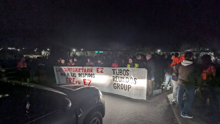 Erabateko jarraipenarekin hasi da Tubos Reunidoseko langileen bigarren greba eguna