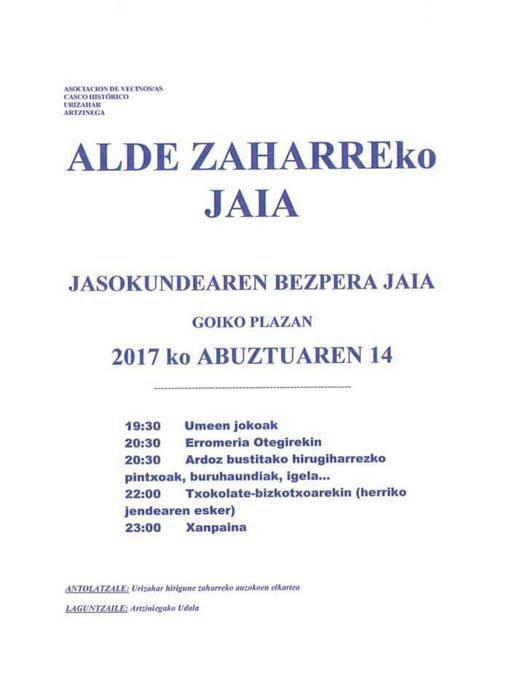 Alde Zaharreko Jaiak