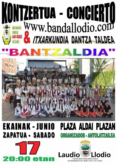 "Bantzaldia": Musika banda eta Intxarkundia dantza taldea