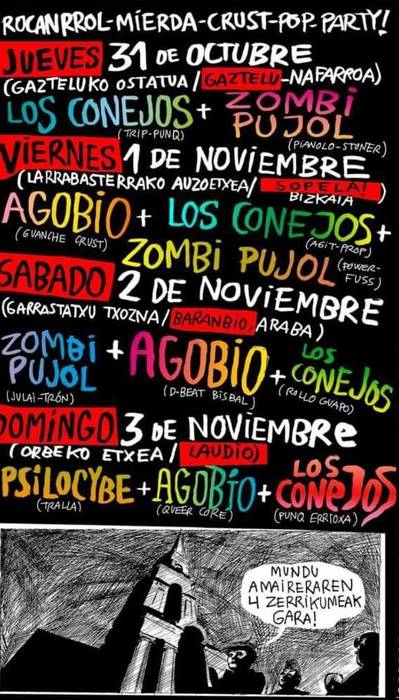 Zombi Pujol + Agobio + Los Conejos