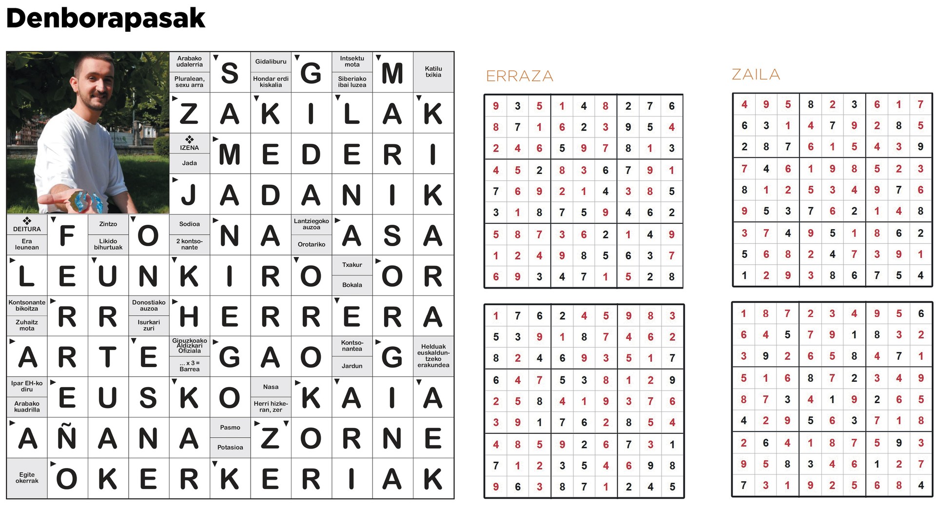 Aiaraldea Hemen hamabostekariaren 102. zenbakiko DENBORAPASEN-EMAITZAK