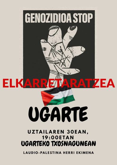 Palestinan genozidioari stop
