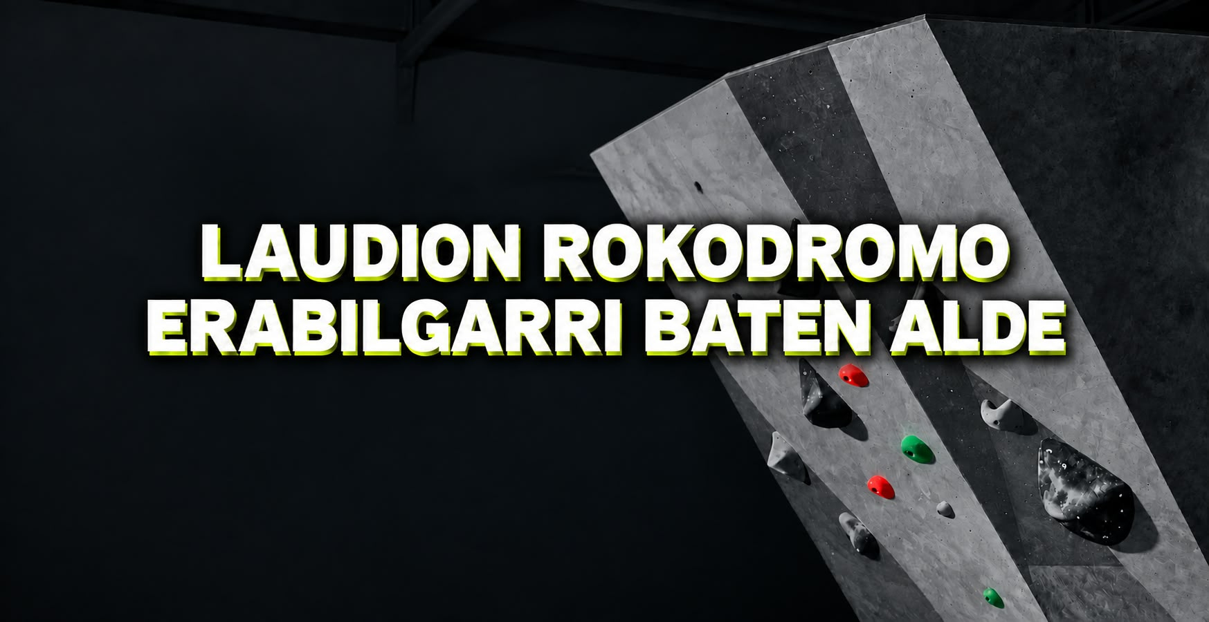 Guztiontzako udal rokodromo baten alde