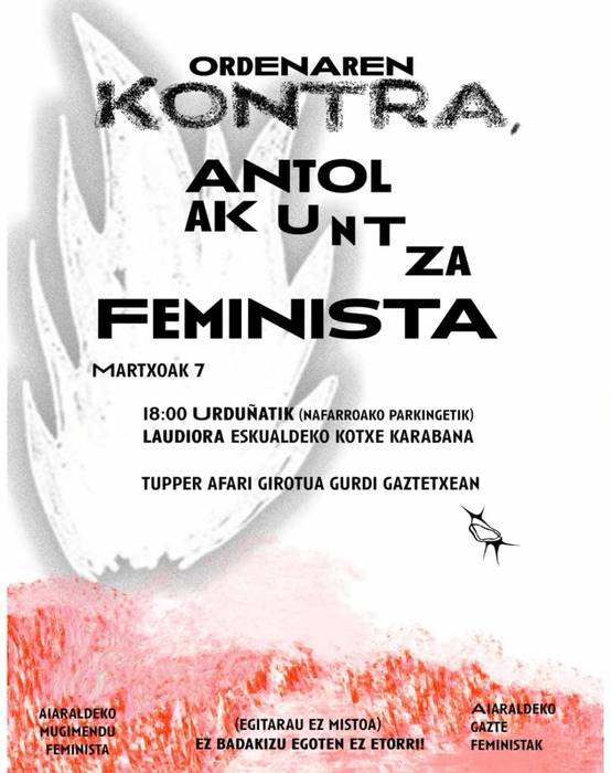 Aiaraldeko Gazte Feministen kotxe karabana eta afaria