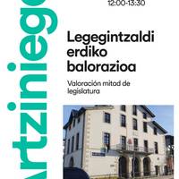 Artziniegako EH Bildu: Legegintzaldi erdiko balorazioa