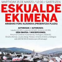 'Guardian ez itxi! Aiaraldea defenda dezagun' eskualdeko ekimena Gasteizen