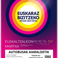 Euskaltzaleon martxara joateko autobusa