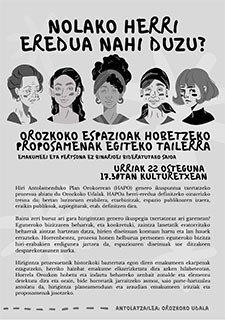 Orozkoko hirigintza-diseinuaren hobekuntza, saio parte-hartzaile baten bidez