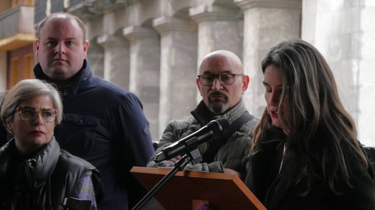Jende ugarik parte hartu du Laudioko Udalak egindako adierazpen instituzionalean indarkeria matxistaren kontra