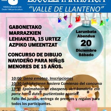 Gabonetako marrazki lehiaketa, 15 urtetik beherako umeentzat