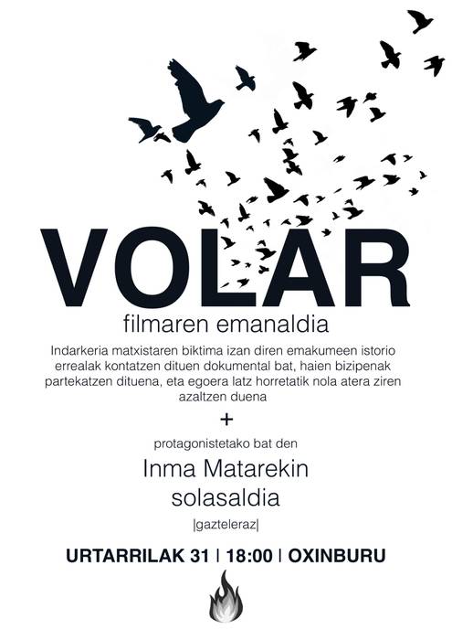 Volar filmaren emanaldia