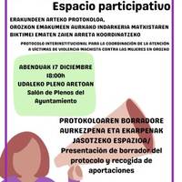 Erakundeen arteko protokoloari ekarpenak egiteko saioa