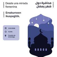 'Ramadana begirada feminista batetik' hitzaldia