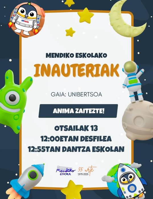 Inauteriak Mendiko Eskolan