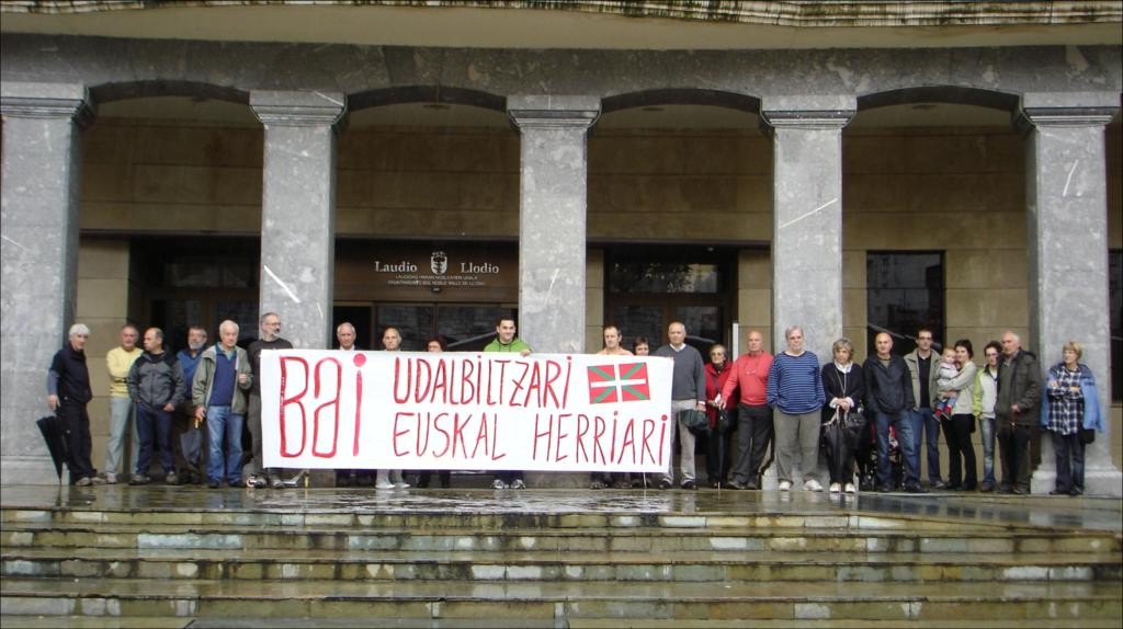 Udalbiltza auziaren aurkako protesta Laudion