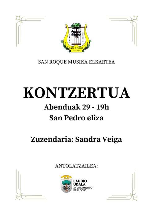 San Roque Musika Elkartearen kontzertua