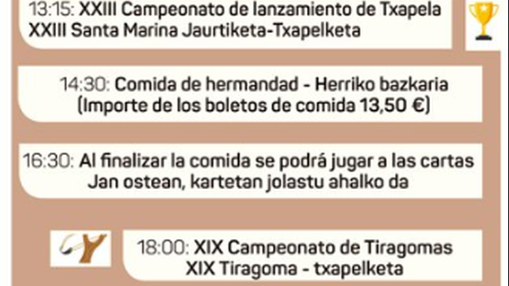 Santa Marina de Olarriko jaiak