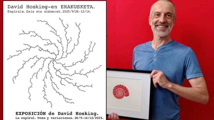 Bisita gidatua David Hoskingen erakusketatik