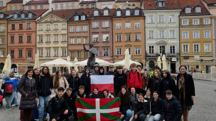 Laudio Institutuko ikasleak Varsovian daude jadanik, Erasmus+ programari esker