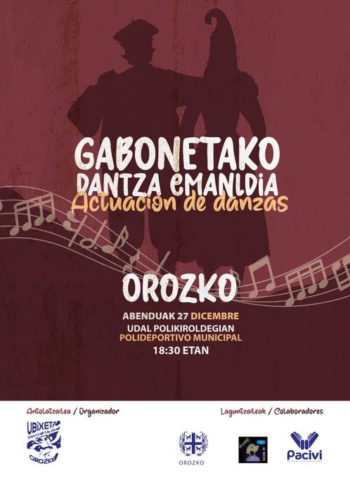 Gabonetako dantza emanaldia
