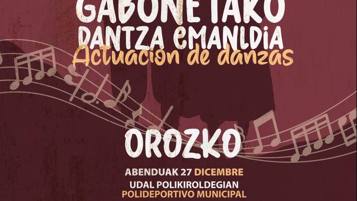 Gabonetako dantza emanaldia