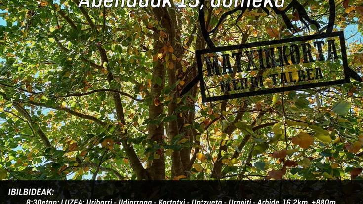 Matxinkorta Mendi Taldearen urte amaierako ibilaldia