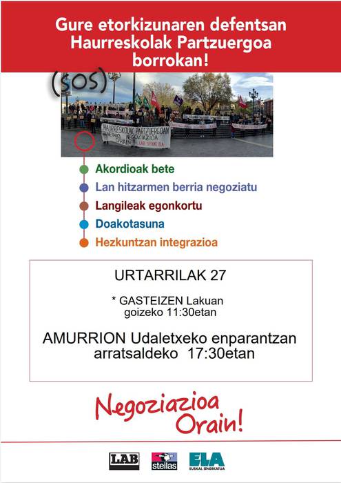 Haurreskolak Partzuergoa borrokan!