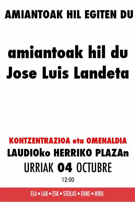 Amiantoak hil du Jose Luis Landeta