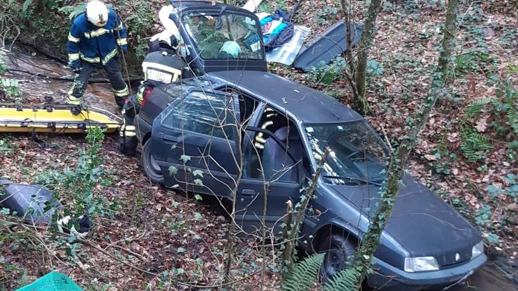 Auto bat errekara erori da Olarte ubidetik gertu