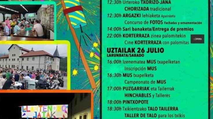 Llantenoko jaiak: Larunbata