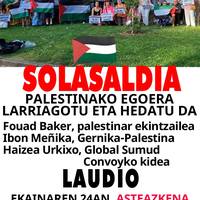 Palestinako egoerari buruzko solasaldia