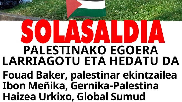 Palestinako egoerari buruzko solasaldia