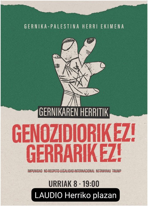Palestinaren aldeko elkarretaratzea Laudion