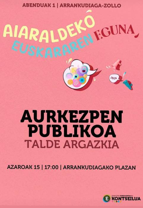 Aiaraldeko Euskararen Egunaren aurkezpena