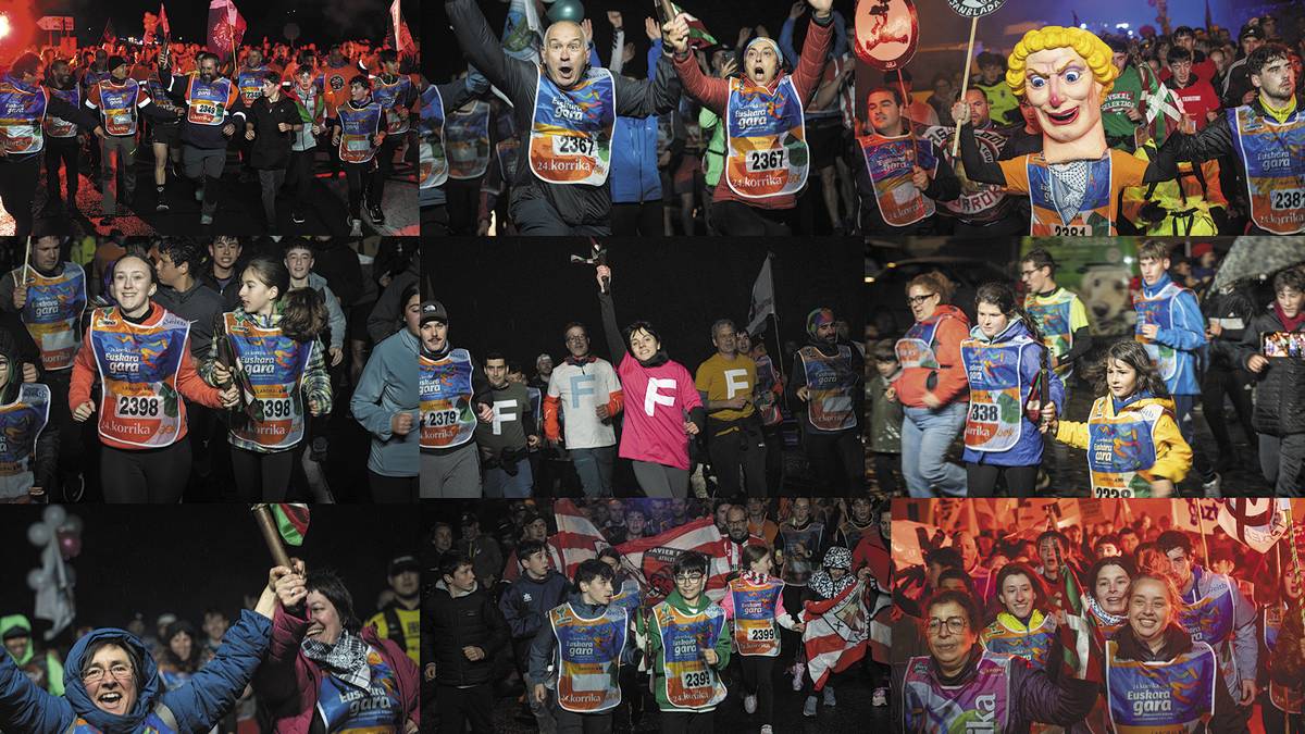 Korrikak Aiaraldean eginiko zazpi orduko bisita, herriz herri banatuta