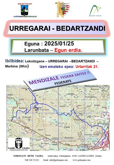 Mendi Irteera: Ugerri-Bedartzandi