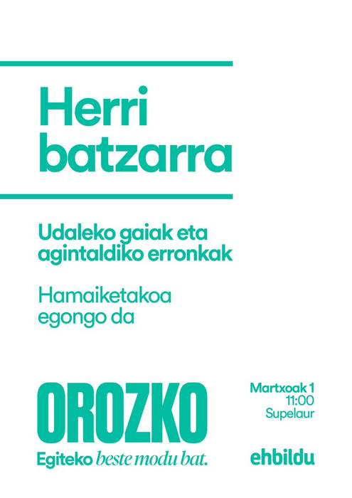 Orozkoko EH Bilduren batzarra