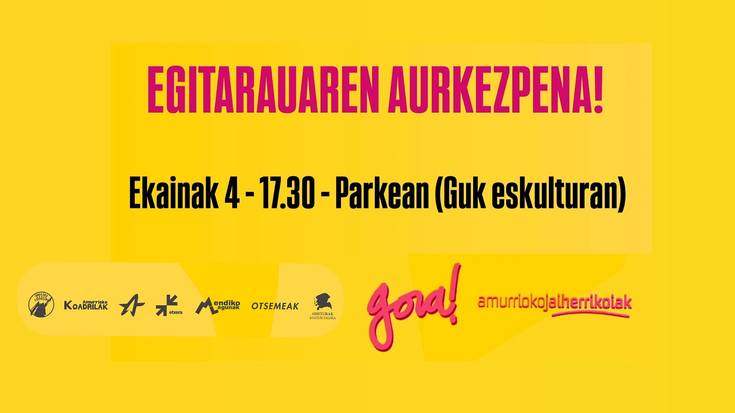 Amurrioko jai herrikoien egitarauaren aurkezpena
