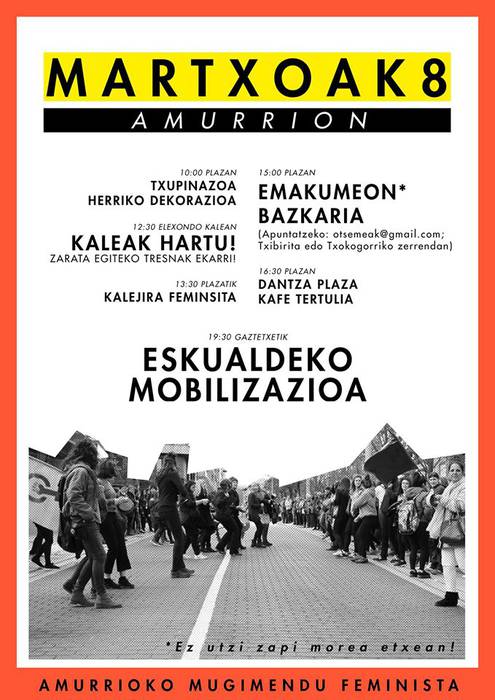 Martxoak 8: Eskualdeko mobilizazioa
