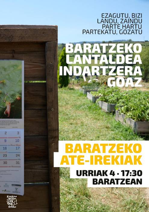 Baratzeko ate irekiak