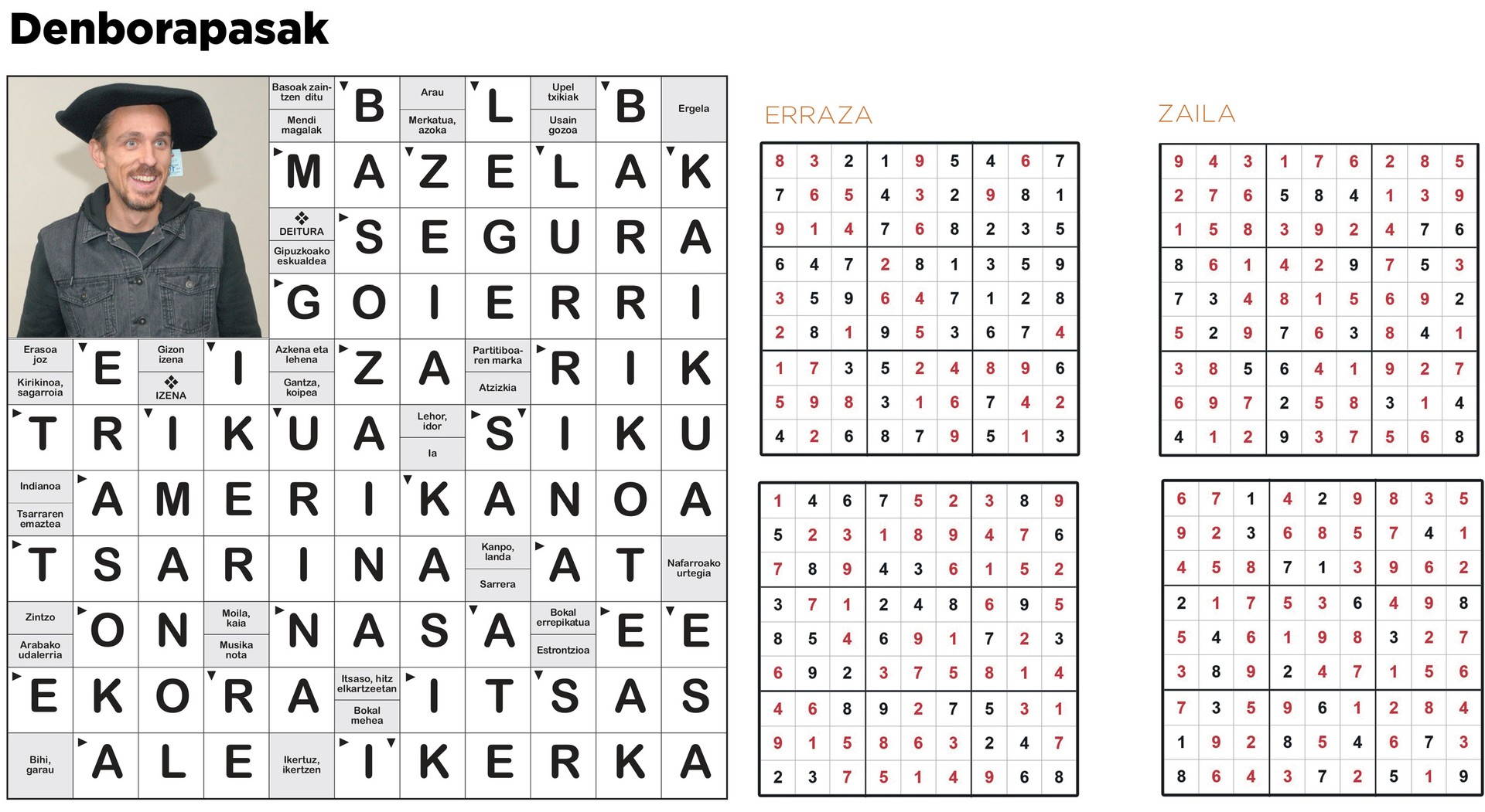 Aiaraldea Hemen hamabostekariaren 106. zenbakiko DENBORAPASEN-EMAITZAK
