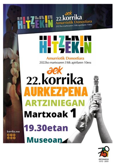 22. Korrikaren aurkezpena