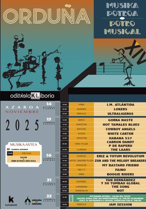 Poteo musikatua: ostirala