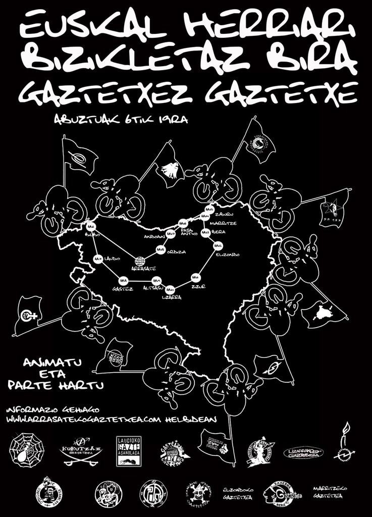 Gaztetxeen aldeko Euskal Herriko bizikleta martxak Aiaraldea zeharkatuko du