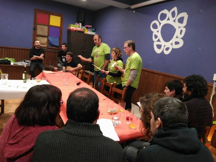 Laudioko bertso saioa argazkitan