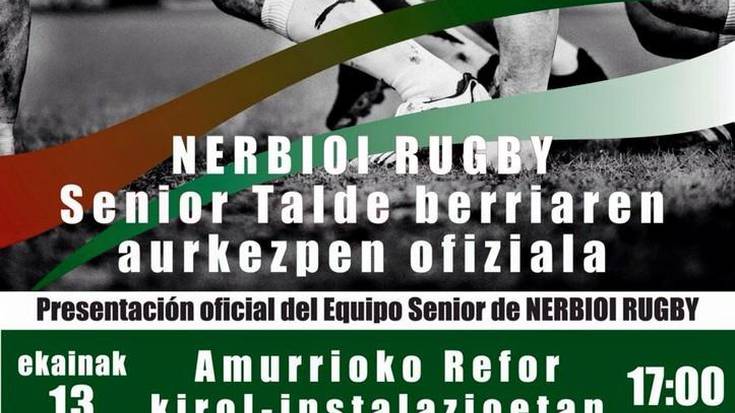 Nerbioi Rugby Elkarteak Senior taldearen aurkezpen ofiziala