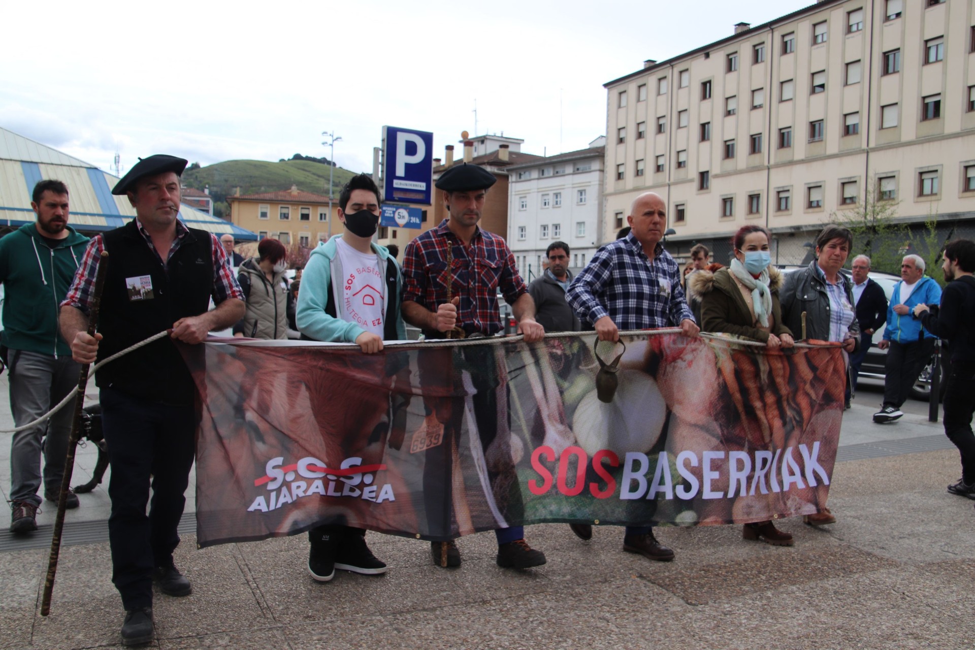 Lehen sektorearen gainbeheraren aurrean "egiturazko erabaki zuzenak" aldarrikatu ditu SOS Baserriak plataformak