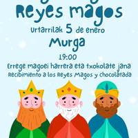 Errege Magoen harrera eta txokolate jana