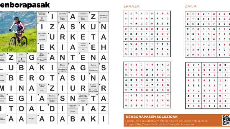Aiaraldea Hemen hamabostekariaren 70. zenbakiko denborapasen emaitzak